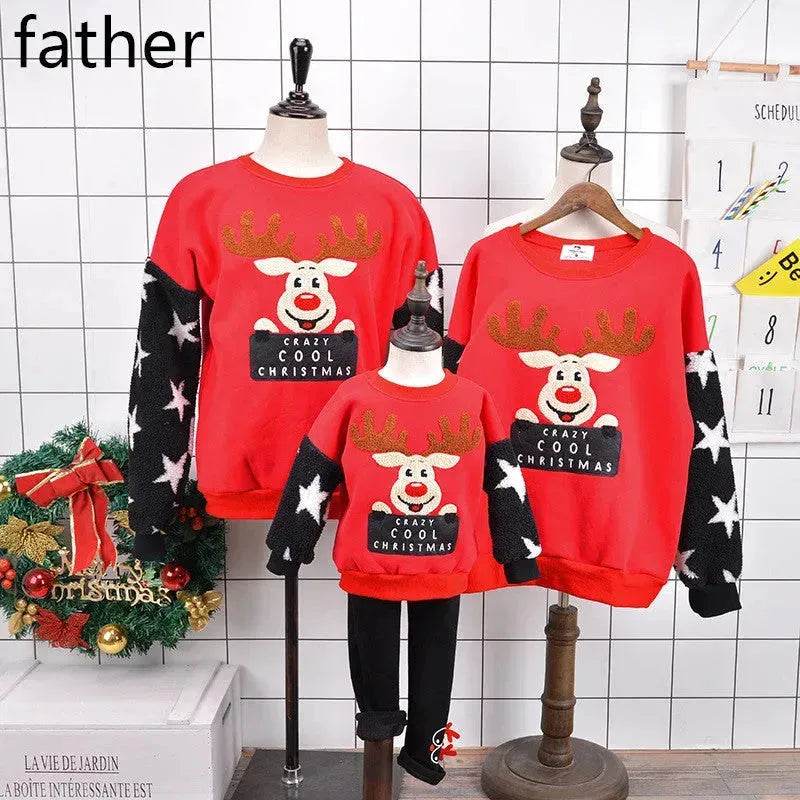 Family Christmas Deer Santa claus sweatshirt - EX-STOCK Canada
