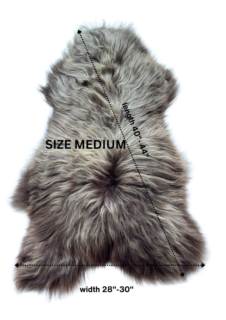 Dark Brown Icelandic Sheepskin 