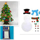 DIY Felt Christmas Tree New Year Toddler Kids Handmade Gift Toys Door Wall Hanging Ornaments Holiday Party Home Decor Set - EX-STOCK CANADA