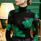Elegant Women Slim fit Mock neck top ladies turtle neck tops - EX-STOCK CANADA