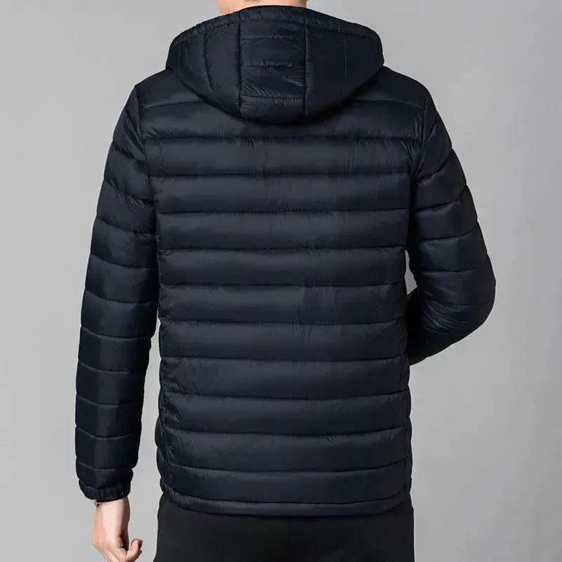 Men's Winter Zip up Hooded Puffer jacket Quilted down coat jacket - EX-STOCK Canada