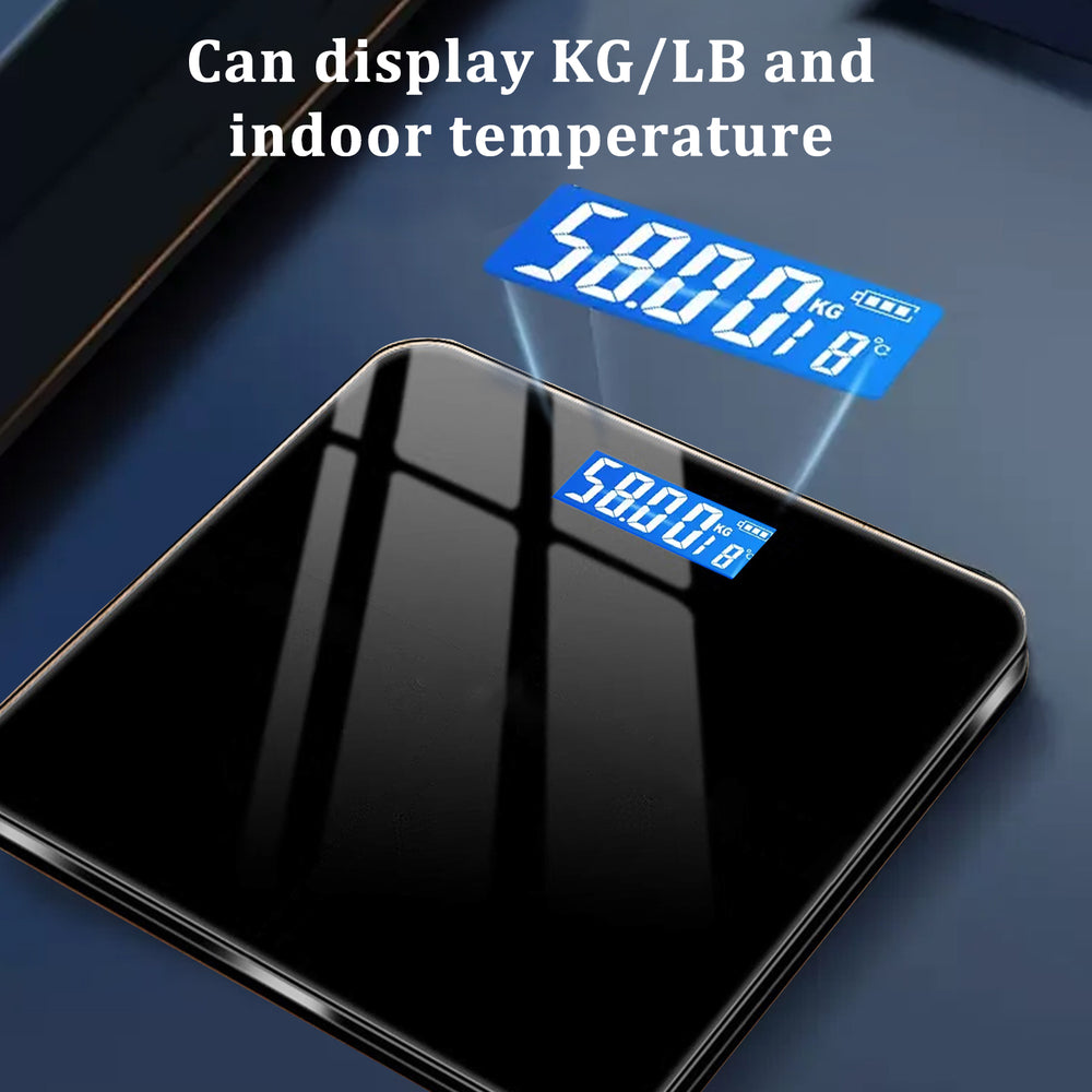 Balance électronique de 180 kg, balance de haute précision, avec écran LCD haute définition et affichage de la température, unités KG/LB interchangeables, durable et sûre, adaptée à divers scénariosEX-STOCK Canada 