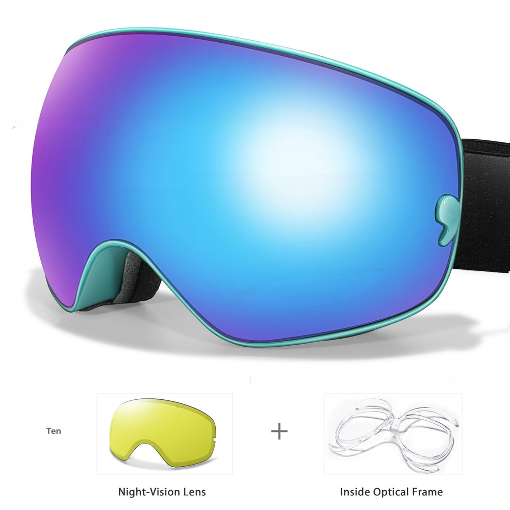 Men's And Women's Anti-fog Card Myopia Glasses Coated Large Spherical Eye Protection Ski Mountaineering Equipment EX-STOCK Canada 