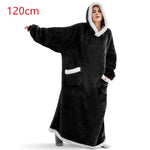 Fleece Oversized Hoodie Blanket Winter Warm Home Clothes Women Men Oversized Pullover With Pockets - EX-STOCK Canada
