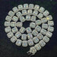 S925 Silver Inlay Rectangular Moissanite Diamond Cuban Link Chain - EX-STOCK CANADA