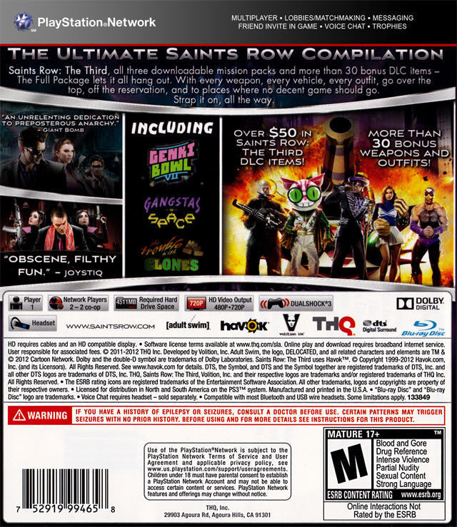 Saints Row: The Third - The Full Package 