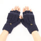 Wool Fingerless Gloves Women's Warm Fashionable Knitted Half Finger Oversleeves - EX-STOCK Canada