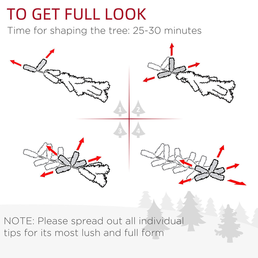 7FT Artificial Christmas Tree Xmas Pencil Tree Holiday Home Indoor Decoration With Foldable Black Stand For Party, Green EX-STOCK Canada 