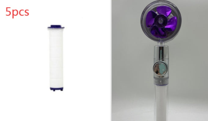 Shower Head Water Saving Flow 360 Degrees Rotating With Small Fan ABS Rain High Pressure Spray Nozzle Bathroom Accessories EX-STOCK Canada 