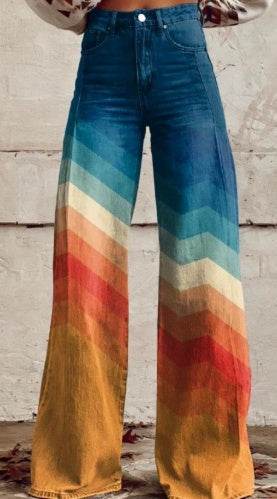 Women's Casual Pants Thin Imitation Jeans EX-STOCK Canada 