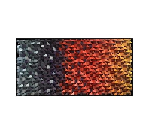 Peinture en bois tridimensionnelle Art mural mosaïque fait à la main 