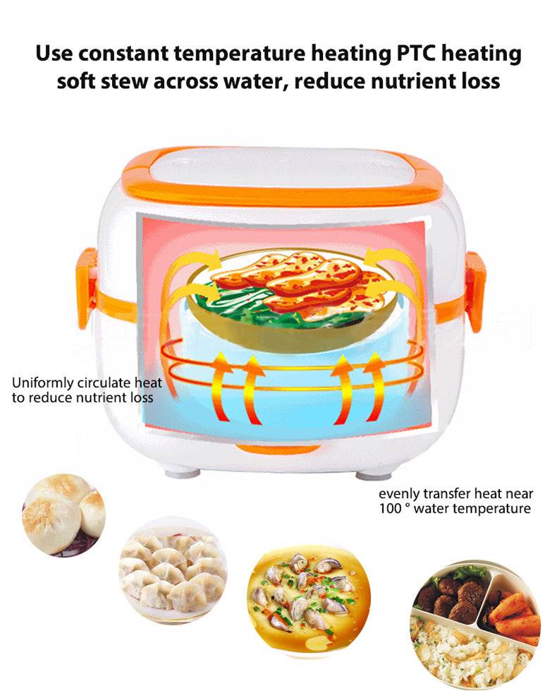 Multi-Function Electric Cooking Lunch Box – Portable & Heated - EX-STOCK Canada