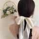 Silk satin oversized bow tie Hair Scrunchies ponytail Holder - EX-STOCK Canada