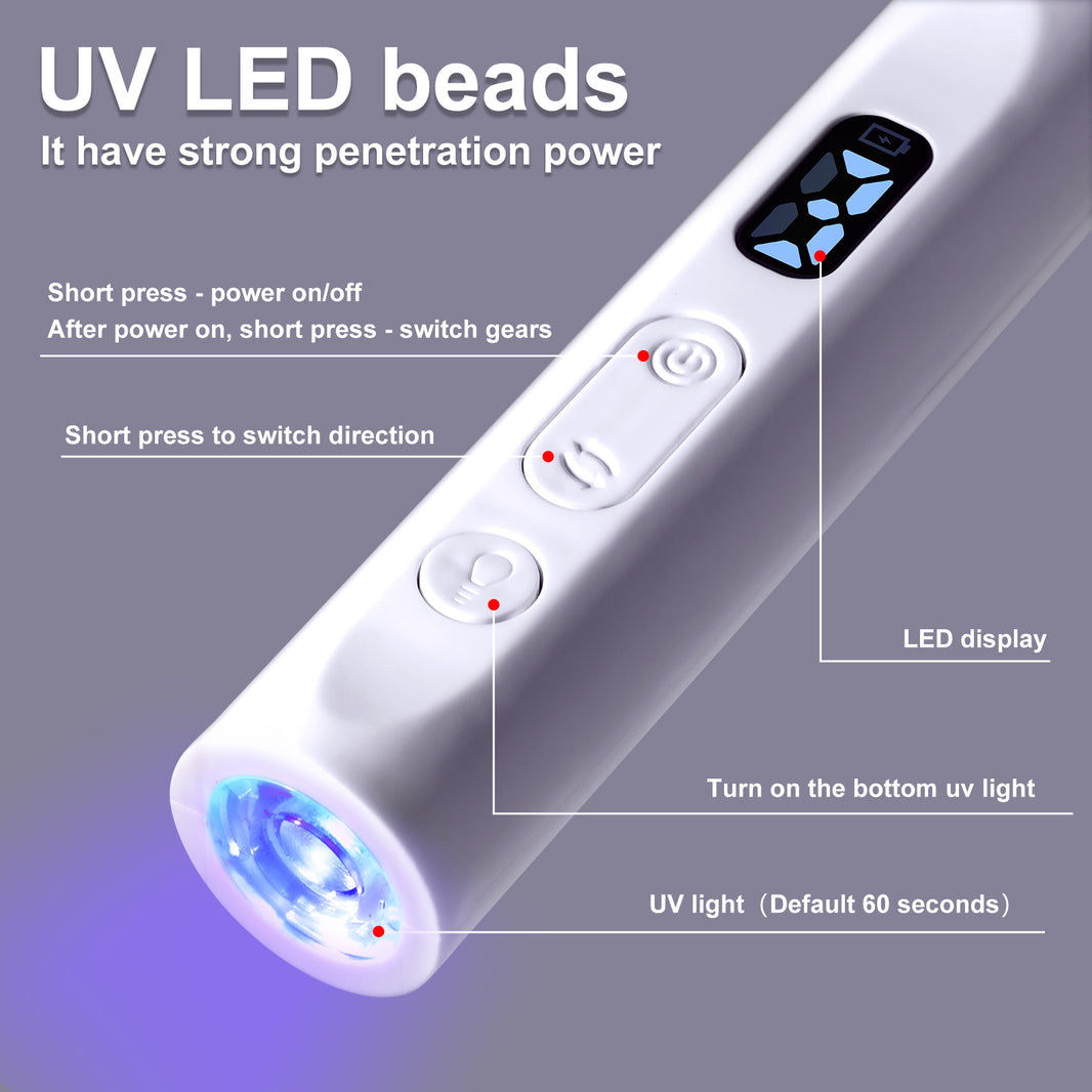 Electric Nail Drill With Drill Bit And Sanding Belt - Cordless Professional Nail Polish For Nail And Foot Care, Portable Nail Drill Machine Kit For Acrylic Gel Nails, Beginner's Nail Technique Supplie EX-STOCK Canada 