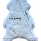 Peau de mouton islandaise blanche tondué 