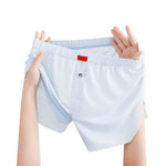 Men's Underwear Solid Color Loose Breathable Ice Silk Boxers - EX-STOCK Canada