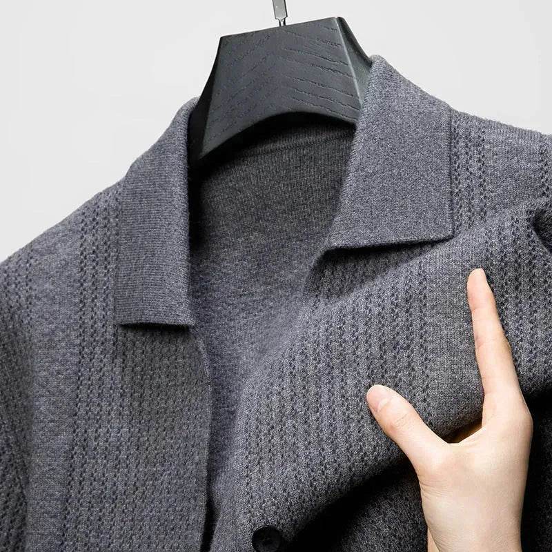 Slim fit Knitted Cardigan sweater For Young Men Workwear for fall Winter - EX-STOCK Canada