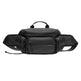 Black tactical waist bag on a white background