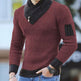 Independent Station Casual Slim Knit Pullover Long-sleeved Scarf Collar Sweater Men's EX-STOCK Canada 