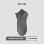 Cotton Anti-Pilling Ankle socks absorbing Invisible Tight Mesh Boat Socks - EX-STOCK CANADA