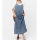 New Suspender Leisure Denim mum loose long Dress - EX-STOCK Canada