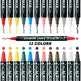 Acrylic Marker Pen Double-headed Stackable Water-based Paint Brush Paint Marker and Highlighter - EX-STOCK CANADA