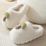 Cute Mushroom Cotton Slippers For Women Thick-soled Autumn And Winter Plush Slipper Indoor Non-slip Eva Household Furry Shoes - EX-STOCK Canada
