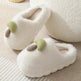 Cute Mushroom Cotton Slippers For Women Thick-soled Autumn And Winter Plush Slipper Indoor Non-slip Eva Household Furry Shoes - EX-STOCK Canada