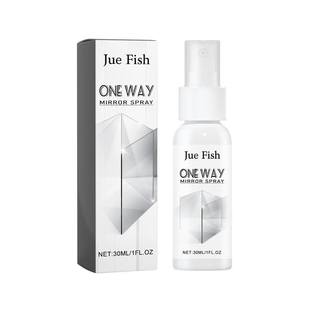 Jue-Fish Reflective Mirror Spray — Anti-Fog Glass Cleaner for Car Mirrors & Bathroom Glass (30ml)
