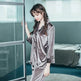2pcs Couple Gold Velvet Long Sleeve Pajamas set - EX-STOCK Canada