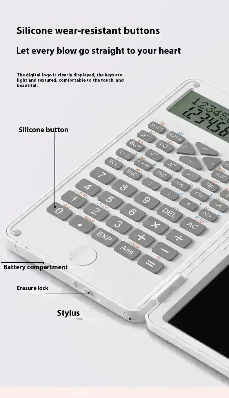 New Scientific Calculator Accounting Special Portable Mini Tablet Computing Machine Handwriting Board Exam Student - EX-STOCK CANADA