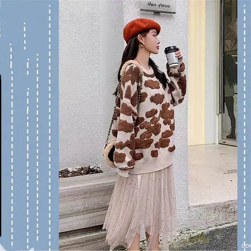 New Trend Autumn Winter Unisex Oversized Woolen Plush Pullover Sweater - EX-STOCK Canada