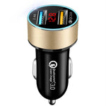 Automobile Smart Digital LED display car charger - EX-STOCK Canada