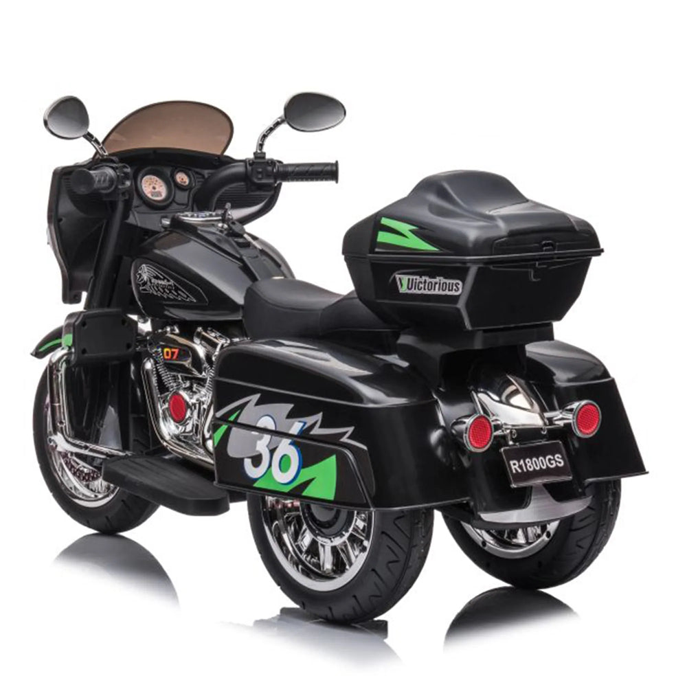 12V Kids Ride on Three-Wheeled Motorcycle For Age 3 -8 