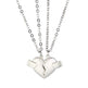 Creative Magnet Love Necklace 2pcs Heart-broken Shape Necklace Men And Women Personalized Jewelry For Valentine's Day - EX-STOCK Canada