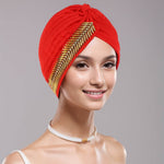 New Rhinestone Turban Cap For Women Pleated Elastic Head Wrap Stylish Ramadan Head Scarf Bonnet Chemo Cap Wedding African Hat - EX-STOCK Canada