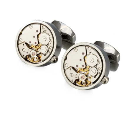Men's Copper Movement Cufflinks – Turning French Shirt