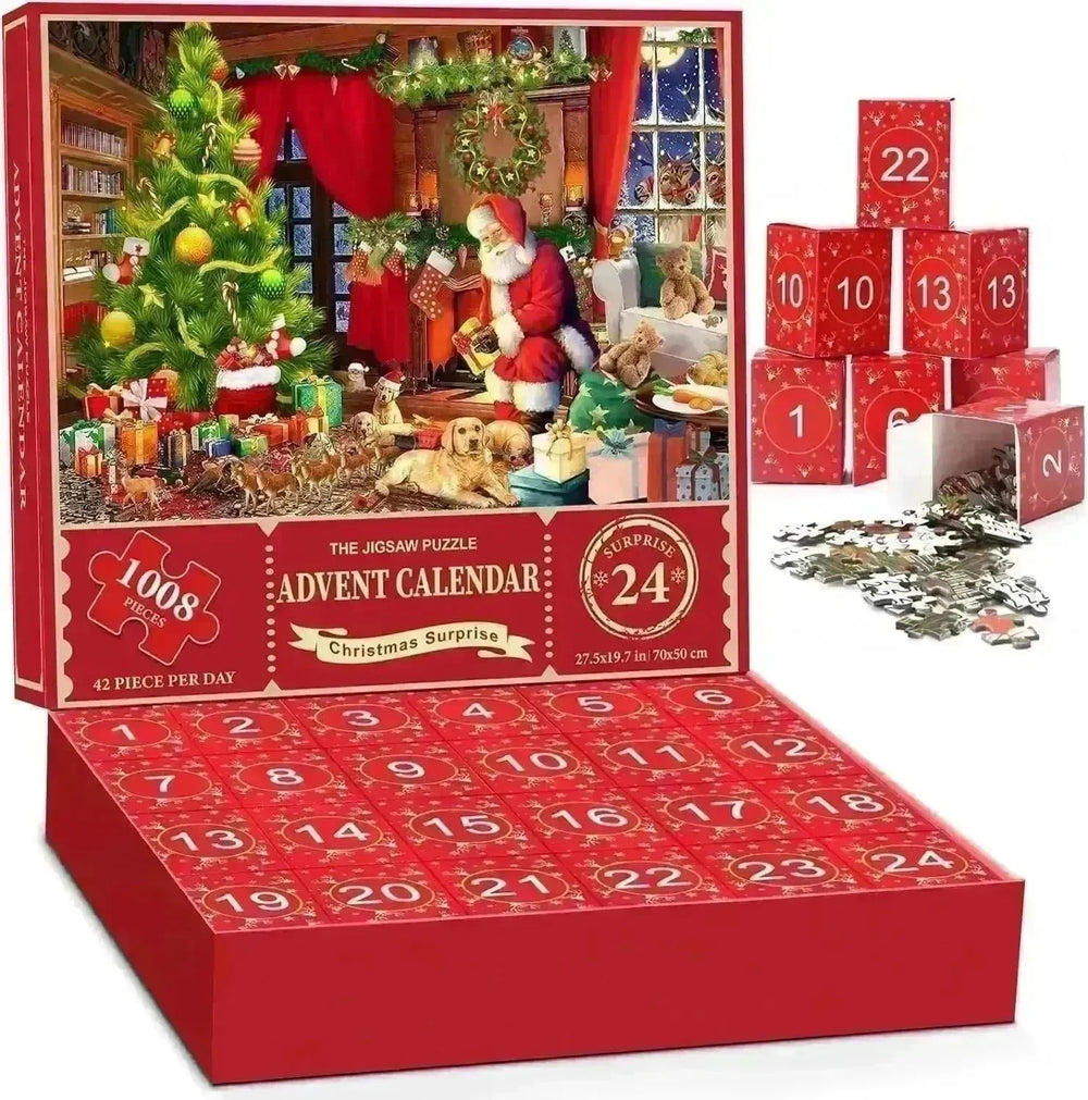 New 24 Boxes Unique Christmas Advent Calendar  2024 Jigsaw Puzzle - EX-STOCK CANADA