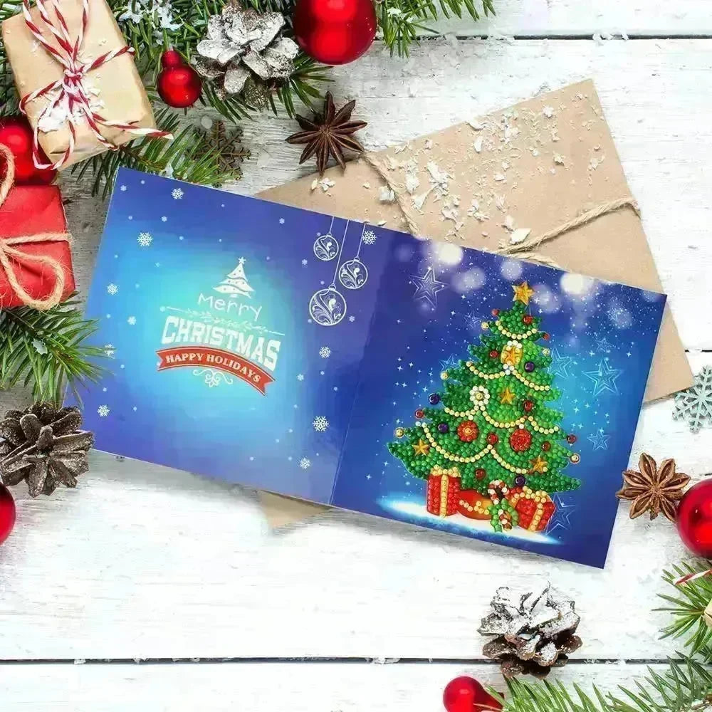 Handmade DIY Christmas Card Piece Diamond Painting - EX-STOCK CANADA