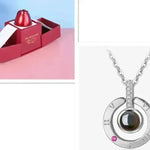 Hot Valentine's Day Gifts Metal Rose Jewelry Gift Box Necklace For Wedding Girlfriend Necklace Gifts - EX-STOCK CANADA