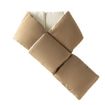 Warm Cross-design Pocket Scarf For Women Winter Outdoor Sports Skiing Cold-proof Down Cotton Plus Velvet Short Scarf - EX-STOCK Canada