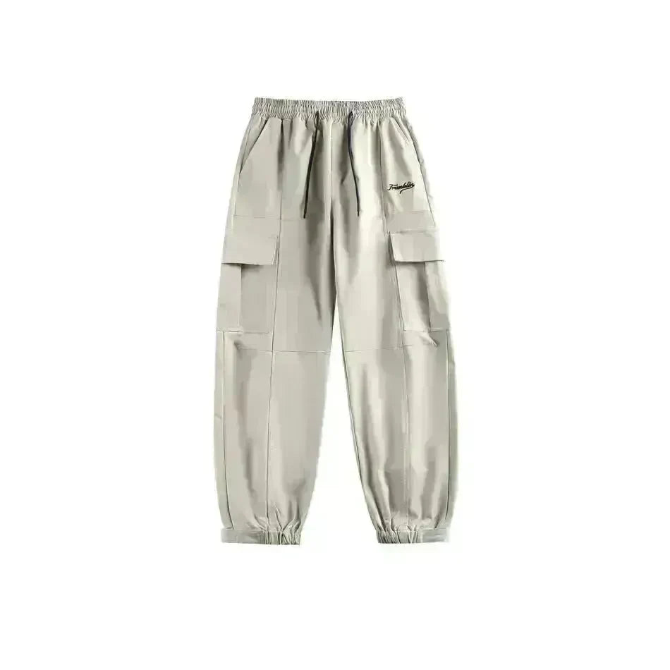 Autumn Outdoor Retro Pocket Overalls Men's Loose Straight Casual Cargo Pant - EX-STOCK CANADA