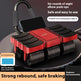 Six-Wheel Automatic Rebound Ab Roller with Elbow Support – Black or Red