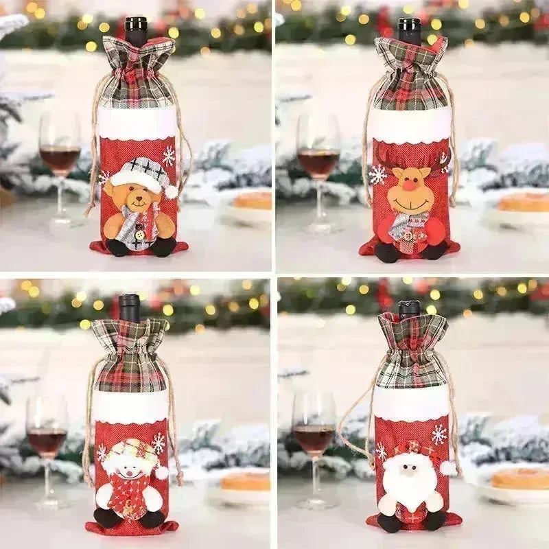 Christmas Decorations Christmas Wine Bottle Socks - EX-STOCK CANADA