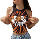 Halloween Printed Skeleton Skull Vest crop Top For Women - EX-STOCK CANADA