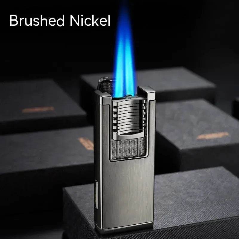 Double High Firepower Blue Flame Torch Lighter With Hidden Cigar Cutter - EX-STOCK Canada