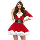 Women Christmas Dress Sexy Santa Claus Hoodie Cosplay Costumes Women Evening Party Clothes Winter Warm Dresses - EX-STOCK CANADA