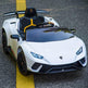 2026 12V Lamborghini Huracan DELUXE Kids Electric Ride On Car with Remote Control 