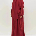 Hijab Abaya for Umrah Two piece Dress with Headscarf Arabwear for Women Jalabiya for Women - EX-STOCK Canada