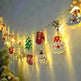 Christmas LED Light String Santa Claus Elk Snowman Xmas Ornament String Light Christmas Decorations New Year Navidad Gift - EX-STOCK CANADA